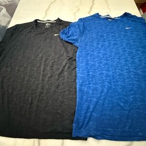 Reebok Men's Black and Blue Tees